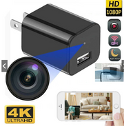 HD 4K 1080P Mini Plug Camera USB Charger WiFi Video Recorder Home Security Motion Detection