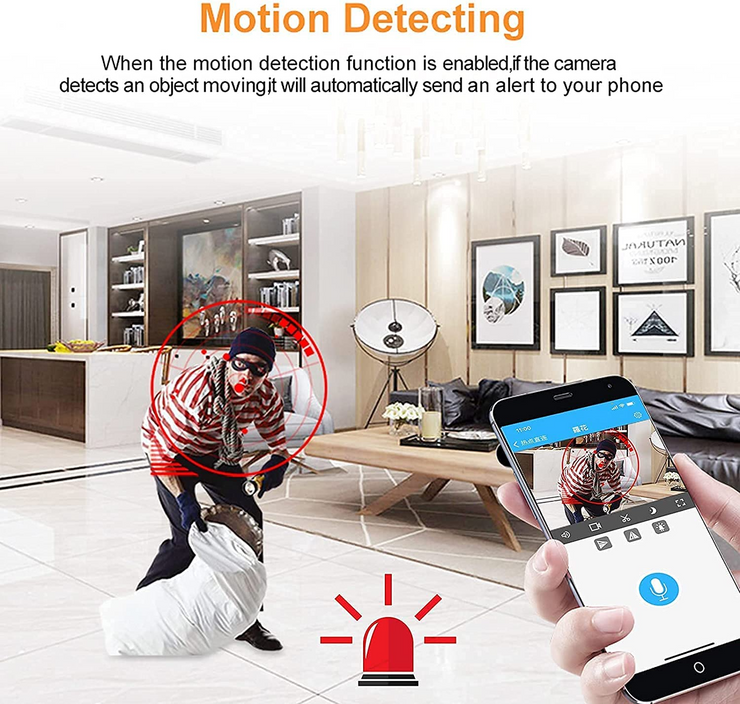 HD 4K 1080P Mini Plug Camera USB Charger WiFi Video Recorder Home Security Motion Detection