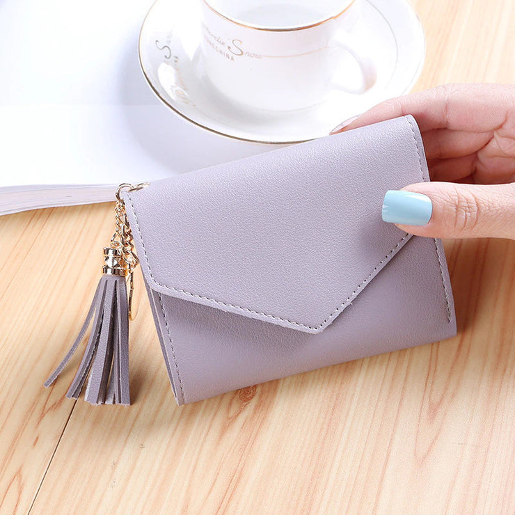 Short Tassel Wallet Women Fashion Purse