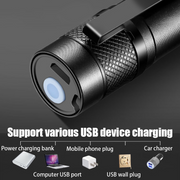 Portable Rechargeable LED Flashlight Zoom Focus Mini Led Flashlight Torch Lamp