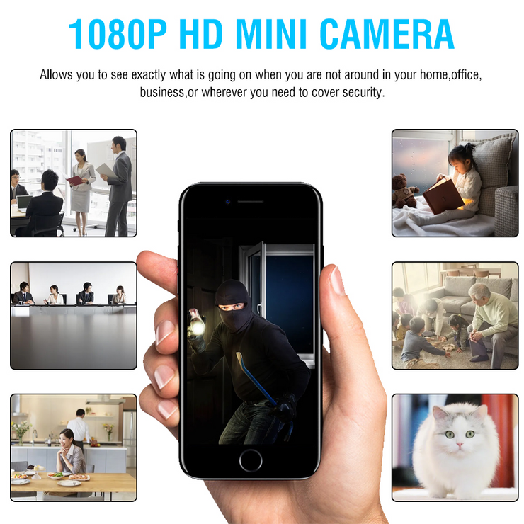 HD 4K 1080P Mini Plug Camera USB Charger WiFi Video Recorder Home Security Motion Detection