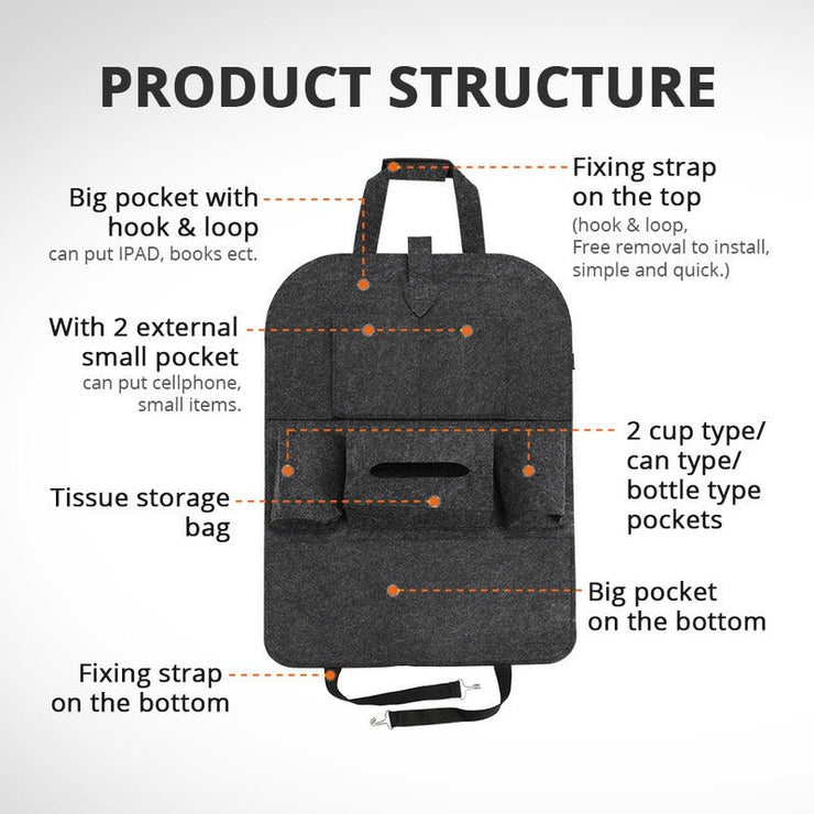 Car Back Seat Storage Bag