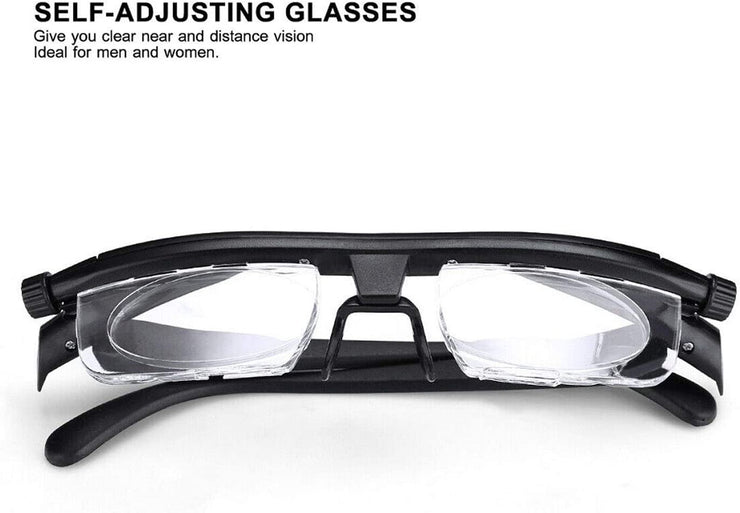 Adjustable Focus Glasses Dial Vision Near and Far Sight