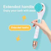 4 In 1 Long Handle Electric Silicone Soft Cleaning Bath Scrubber Body Bath Brush Set