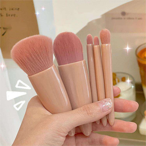 Portable Cosmetic Brush With Mirror