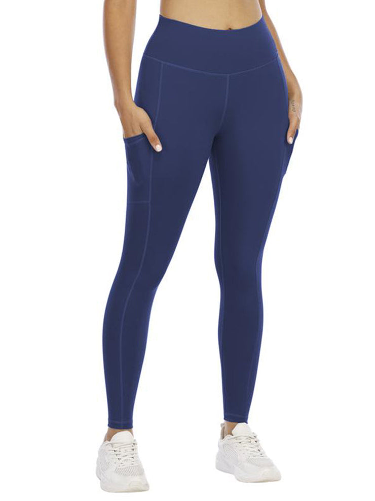 High-Waisted Fitness Leggings with Pockets