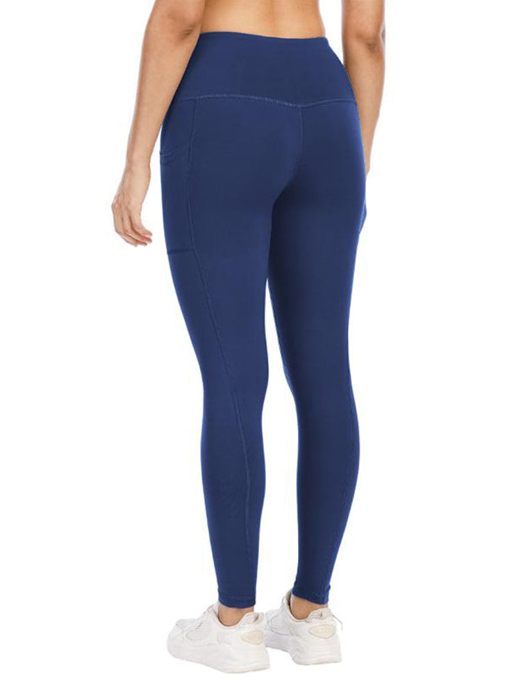 High-Waisted Fitness Leggings with Pockets